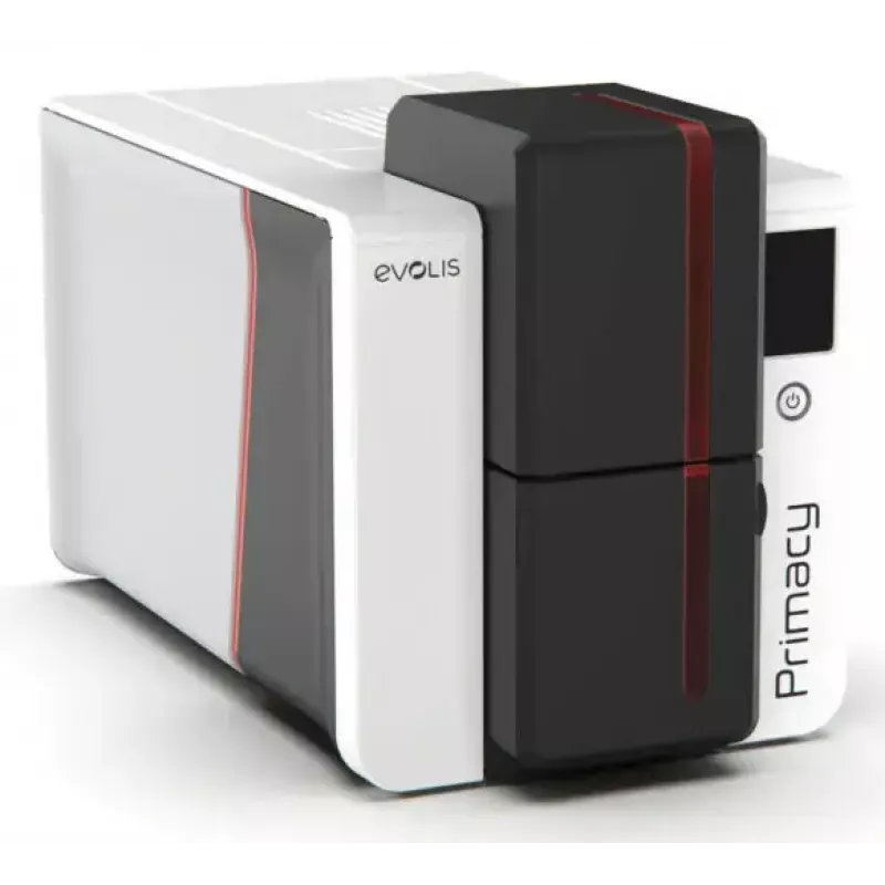 Plastikinių kortelių spausdintuvas Evolis Primacy 2 – dažų sublimacija / dervos terminis perkėlimas, 300 x 1200 DPI, 100 kortelių įvesties dėklas, Fast Ethernet