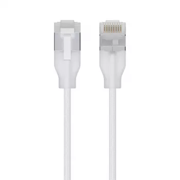 Tinklo laidas Ubiquiti UACC-Cable-Patch-EL-C6A-2M-W RJ-45 Cat6a 2 m permatoma balta