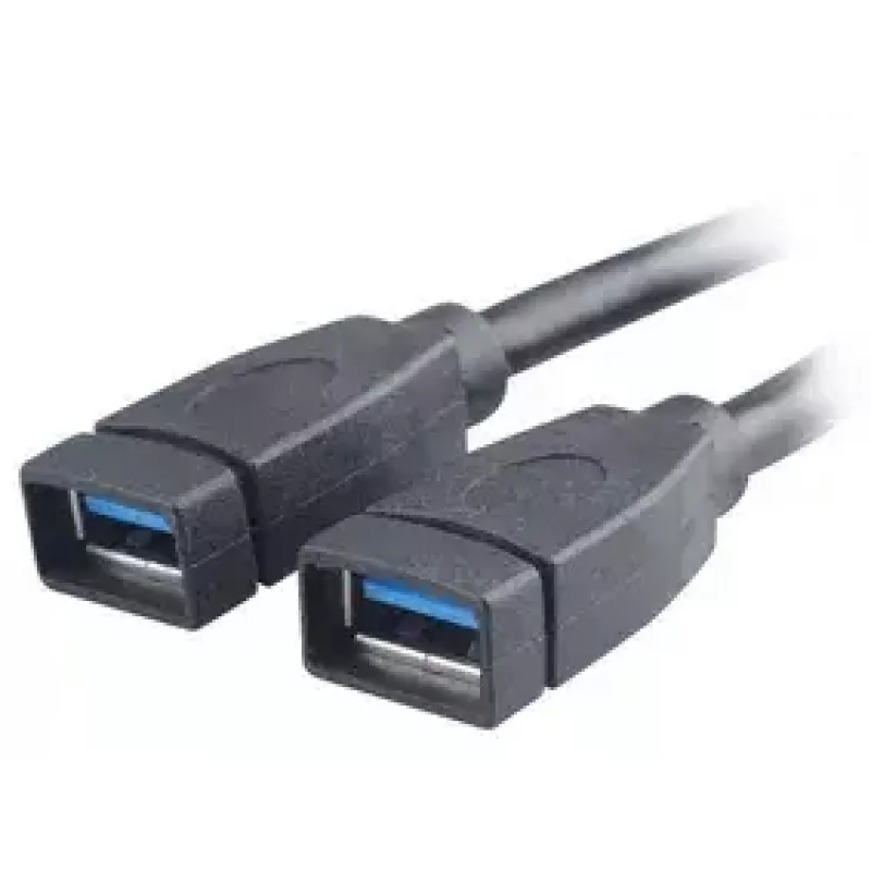 USB laidas 2 x USB A Akasa AK-CBUB09-15BK Juoda