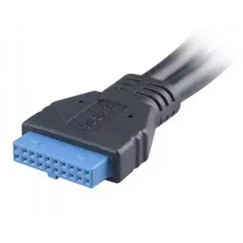 USB laidas 2 x USB A Akasa AK-CBUB09-15BK Juoda
