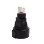 MicroConnect PETRAVEL3 kištukinis adapteris B tipas į F tipą juodas