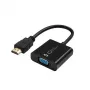 Microconnect HDMVGA2B vaizdo kabelio adapteris 0,15 m VGA (D-Sub) HDMI A tipo (standartinis) juodas
