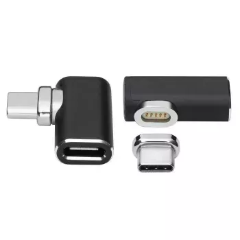 Microconnect USB3.1CCMF-MAGNETIC magnetinis USB-C adapteris, juodas