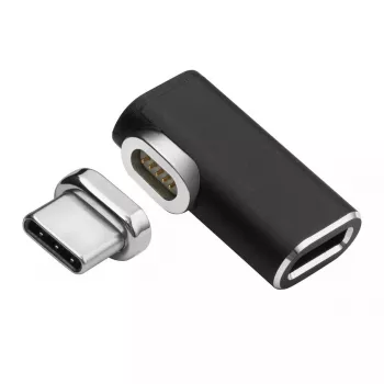 Microconnect USB3.1CCMF-MAGNETIC magnetinis USB-C adapteris, juodas