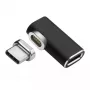 Microconnect USB3.1CCMF-MAGNETIC magnetinis USB-C adapteris, juodas