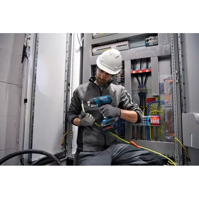Bosch GHG 18V-50 Professional 06012A6501 belaidis karšto oro pūstuvas, 18 V, 175 l/min, be akumuliatoriaus, mėlynas/juodas
