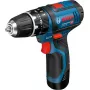 Bosch GSB 10,8-2-LI Professional gręžtuvas su smūgine funkcija, raktinis, juodas, mėlynas, raudonas