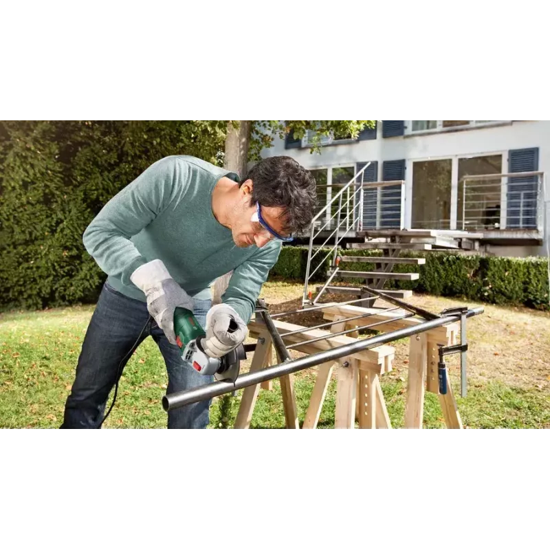 Bosch UniversalGrind 750-115 06033E2000 kampinis šlifuoklis, 750 W, žalias/juodas