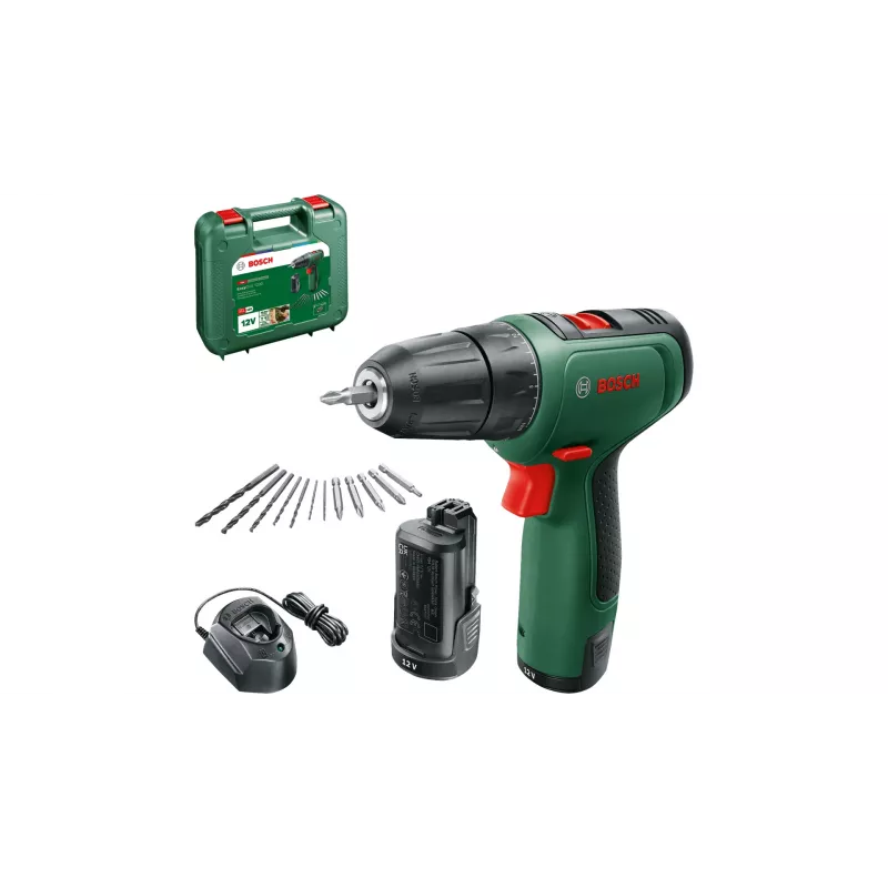 Bosch EasyDrill 1200 1500 RPM Gręžtuvas be Šepečių 940 g Juoda, Žalia