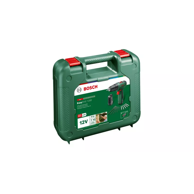 Bosch EasyDrill 1200 1500 RPM Gręžtuvas be Šepečių 940 g Juoda, Žalia