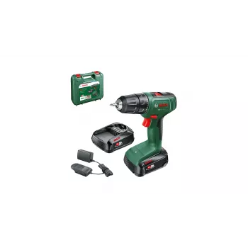 Bosch Easy Drill 18V-40 1630 RPM Belaidis gręžtuvas su šepečiu varikliu, 1,3 kg, juodas/žalias