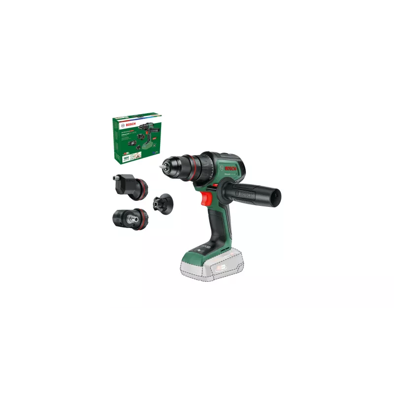 Gręžtuvas Bosch AdvancedDrill 18V-80 QuickSnap Solo – 18 V, kompaktiškas, žalia/juoda