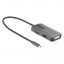 „StarTech.com“ USB-C vaizdo adapteris, USB-C į HDMI DVI VGA, iki 4K 60Hz, aliuminis, kelių prievadų vaizdo adapteris, suderinamas su „Thunderbolt 3 / 4“, USB Type-C kelioninis adapteris