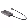 „StarTech.com“ USB-C vaizdo adapteris, USB-C į HDMI DVI VGA, iki 4K 60Hz, aliuminis, kelių prievadų vaizdo adapteris, suderinamas su „Thunderbolt 3 / 4“, USB Type-C kelioninis adapteris