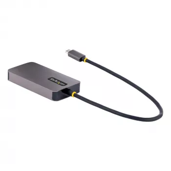 „StarTech.com“ USB-C vaizdo adapteris, USB-C į HDMI DVI VGA, iki 4K 60Hz, aliuminis, kelių prievadų vaizdo adapteris, suderinamas su „Thunderbolt 3 / 4“, USB Type-C kelioninis adapteris