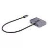 StarTech.com USB-C vaizdo adapteris, USB-C į HDMI VGA kelių prievadų adapteris, 3.5 mm garsas, 4K 60Hz HDR, 100W PD perdavimas, suderinamas su Thunderbolt 3/4 - USB-C kelioninis ekrano adapteris