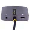 StarTech.com USB-C vaizdo adapteris, USB-C į HDMI VGA kelių prievadų adapteris, 3.5 mm garsas, 4K 60Hz HDR, 100W PD perdavimas, suderinamas su Thunderbolt 3/4 - USB-C kelioninis ekrano adapteris