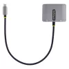 StarTech.com USB-C vaizdo adapteris, USB-C į HDMI VGA kelių prievadų adapteris, 3.5 mm garsas, 4K 60Hz HDR, 100W PD perdavimas, suderinamas su Thunderbolt 3/4 - USB-C kelioninis ekrano adapteris