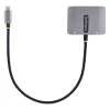 StarTech.com USB-C vaizdo adapteris, USB-C į HDMI VGA kelių prievadų adapteris, 3.5 mm garsas, 4K 60Hz HDR, 100W PD perdavimas, suderinamas su Thunderbolt 3/4 - USB-C kelioninis ekrano adapteris