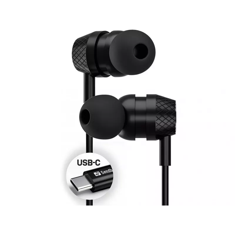 Ausinės Sandberg USB-C/A In-Earset su linijiniu mikrofonu