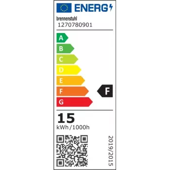 Sieninis šviestuvas LED Brennenstuhl 1270780901 Oval 1 lemputė 4000K 1680lm IP54