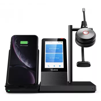 Yealink WH66 Mono belaidė UC-DECT ausinė, biuro/skambučių centrui, 20–20000 Hz, 80 g, juoda