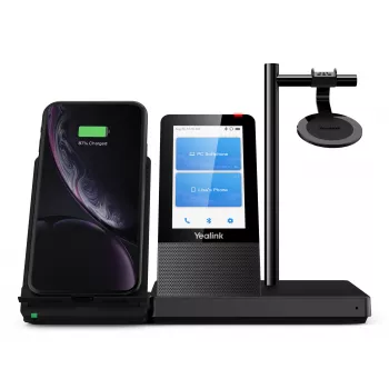 Yealink WH66 Mono belaidė UC-DECT ausinė, biuro/skambučių centrui, 20–20000 Hz, 80 g, juoda