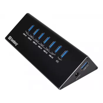 Sandberg USB 3.0 šakotuvas 6+1 prievadai