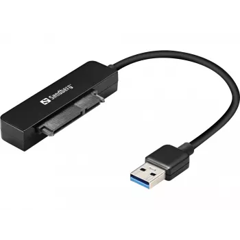 Sandberg USB 3.0 į SATA jungtis, juoda, 5 Gbit/s