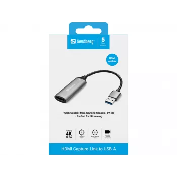 Sandberg HDMI fiksavimo jungtis į USB-A