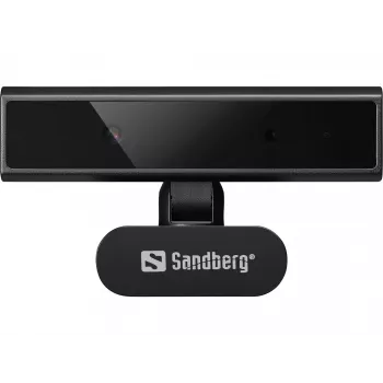 Internetinė kamera Sandberg Face-ID Webcam Mini 2 MP Full HD USB-C juoda
