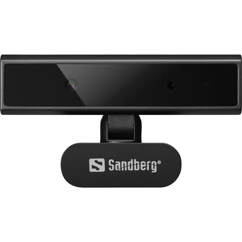 Internetinė kamera Sandberg Face-ID Webcam Mini 2 MP Full HD USB-C juoda