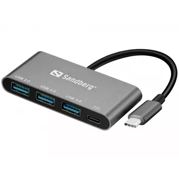 USB-C į 3xUSB 3.0 šakotuvas su PD Sandberg 136-03