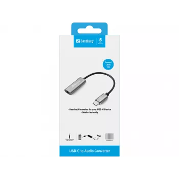 Garso adapteris Sandberg USB-C 136-27