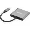 Sandberg USB-C Dock 2xHDMI+USB+PD Maksimali raiška 3840x2160