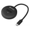 Sandberg USB 3.2 Dock M.2+NVMe SSD 4TB juodos spalvos