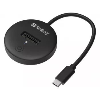 Sandberg USB 3.2 Dock M.2+NVMe SSD 4TB juodos spalvos
