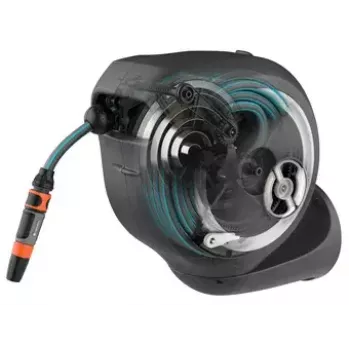 Sieninis žarnos rėjimas Gardena RollUp Automatic juoda pilka