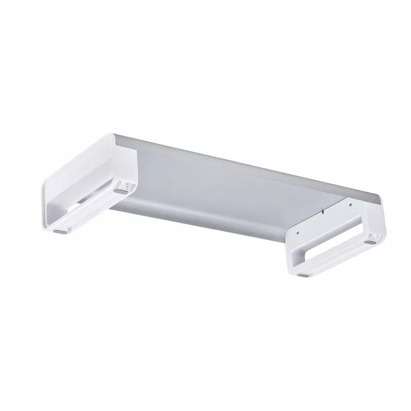 StarTech.com Ergonominis monitoriaus stovas, iki 33 svarų/15 kg, fiksuotas aukštis 3,5 col./9 cm, stalinis monitoriaus/nešiojamojo kompiuterio pakėlimo stovas, plieninė platforma, greitas surinkimas, optimizuota darbo vieta