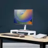 StarTech.com Ergonominis monitoriaus stovas, iki 33 svarų/15 kg, fiksuotas aukštis 3,5 col./9 cm, stalinis monitoriaus/nešiojamojo kompiuterio pakėlimo stovas, plieninė platforma, greitas surinkimas, optimizuota darbo vieta