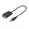 StarTech.com 1 pėdos (30 cm) USB į Null Modem Serial Adapterio kabelis, COM Retention, FTDI, USB-A į DB9 RS232, Keičiamos DB9 veržlės/varžtai, Windows/macOS/Linux