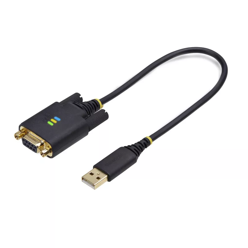 StarTech.com 1 pėdos (30 cm) USB į Null Modem Serial Adapterio kabelis, COM Retention, FTDI, USB-A į DB9 RS232, Keičiamos DB9 veržlės/varžtai, Windows/macOS/Linux