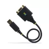 StarTech.com 1 pėdos (30 cm) USB į Null Modem Serial Adapterio kabelis, COM Retention, FTDI, USB-A į DB9 RS232, Keičiamos DB9 veržlės/varžtai, Windows/macOS/Linux