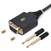 StarTech.com 1 pėdos (30 cm) USB į Null Modem Serial Adapterio kabelis, COM Retention, FTDI, USB-A į DB9 RS232, Keičiamos DB9 veržlės/varžtai, Windows/macOS/Linux