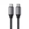 USB-C į USB-C laidas Satechi ST-TCC2MM — 2 m, juoda/pilka, 0.48 Gbit/s
