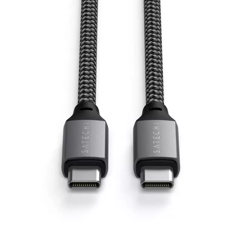 USB-C į USB-C laidas Satechi ST-TCC2MM — 2 m, juoda/pilka, 0.48 Gbit/s