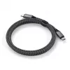 USB-C į USB-C laidas Satechi ST-TCC2MM — 2 m, juoda/pilka, 0.48 Gbit/s