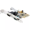 StarTech.com 2 prievadų PCI Express nuoseklioji kortelė, dviejų prievadų PCIe į RS232 (DB9) nuoseklioji kortelė, 16C1050 UART, standartiniai ir žemo profilio laikikliai, COM išlaikymas, skirta Windows ir Linux