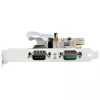 StarTech.com 2 prievadų PCI Express nuoseklioji kortelė, dviejų prievadų PCIe į RS232 (DB9) nuoseklioji kortelė, 16C1050 UART, standartiniai ir žemo profilio laikikliai, COM išlaikymas, skirta Windows ir Linux