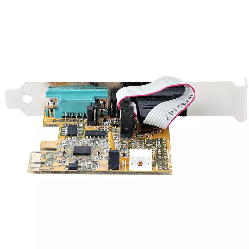 StarTech.com 2 prievadų PCI Express nuoseklioji kortelė, dviejų prievadų PCIe į RS232 (DB9) nuoseklioji kortelė, 16C1050 UART, standartiniai ir žemo profilio laikikliai, COM išlaikymas, skirta Windows ir Linux